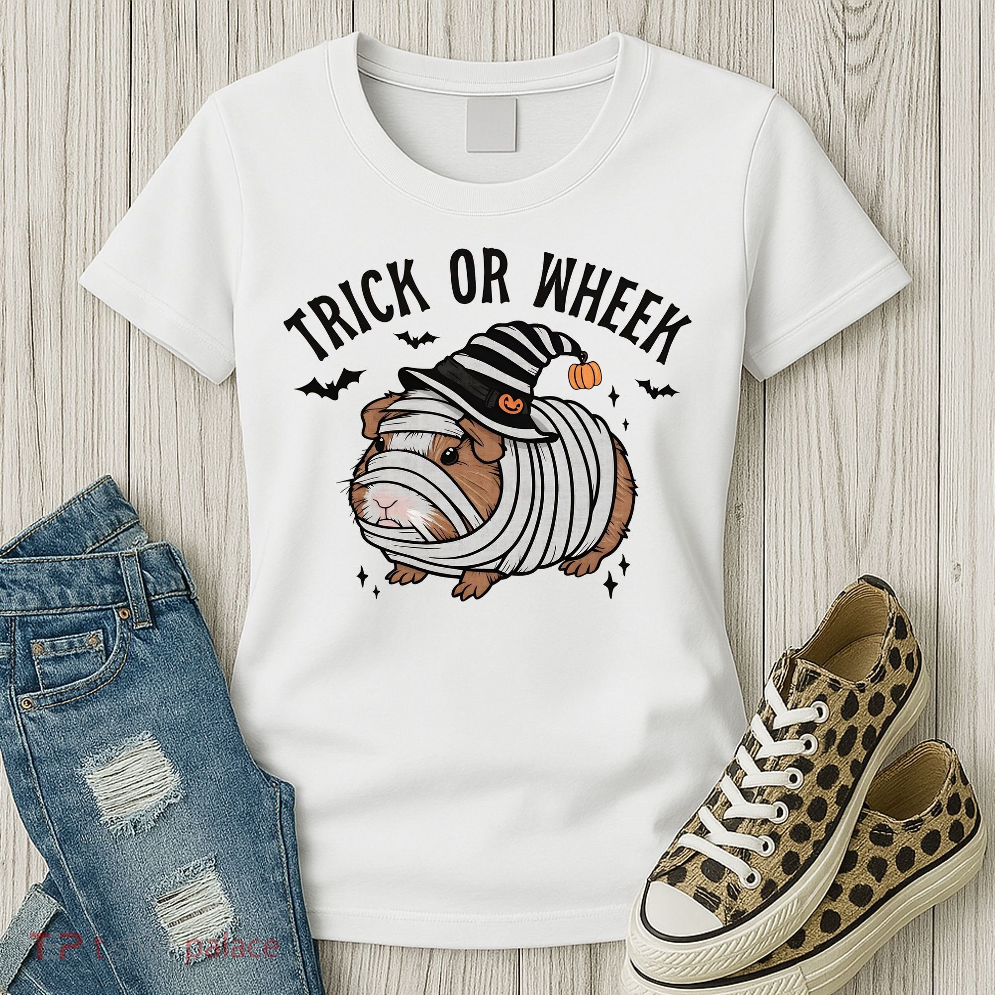 Trick Or Wheek Halloween Guinea Pig Women's T-Shirt