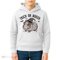 Trick Or Wheek Halloween Guinea Pig Kids Hoodie thumb 4