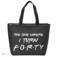 The One Where I Turn Forty Funny 40th Birthday Party Gift Tote Bag thumb 0