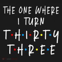 The One Where I Turn Thirty Three 33 Years Old 33rd Birthday Mousepad thumb 1