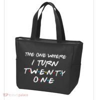The One Where I Turn Twenty One Funny 21st Birthday Gag Gift Tote Bag thumb 3