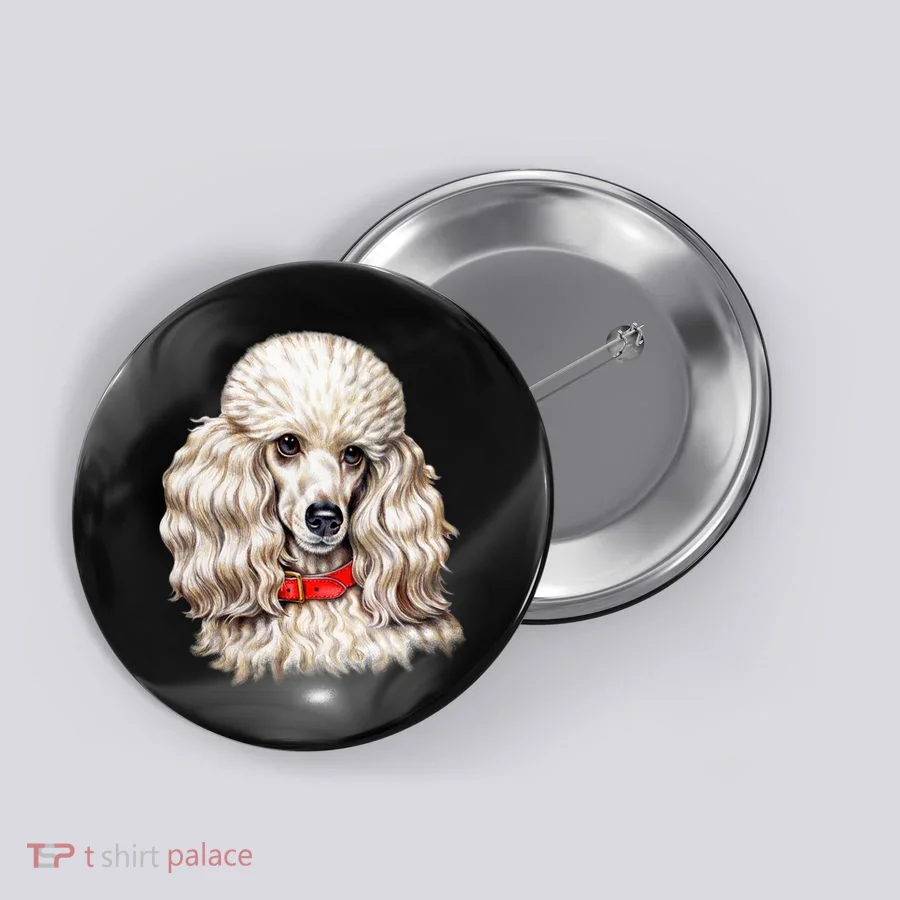 Toy Poodle Button