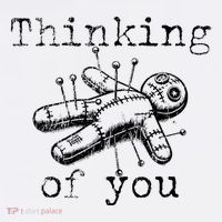 Thinking Of You Funny Vintage Voodoo Doll T-Shirt thumb 7