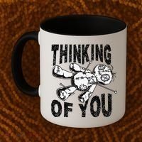 Thinking Of You Voodoo Doll Funny Halloween 2024 Gift Coffee Mug thumb 2