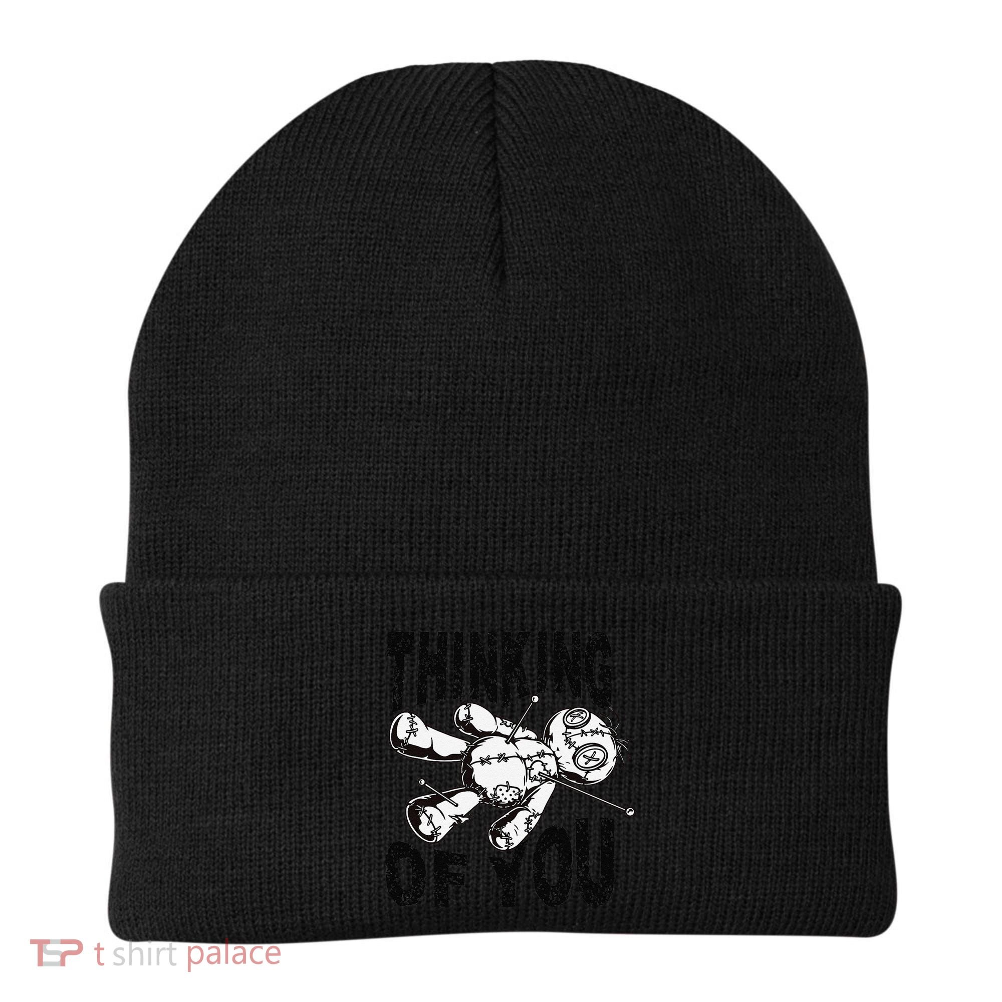 Thinking Of You Voodoo Doll Funny Halloween 2024 Gift Beanie