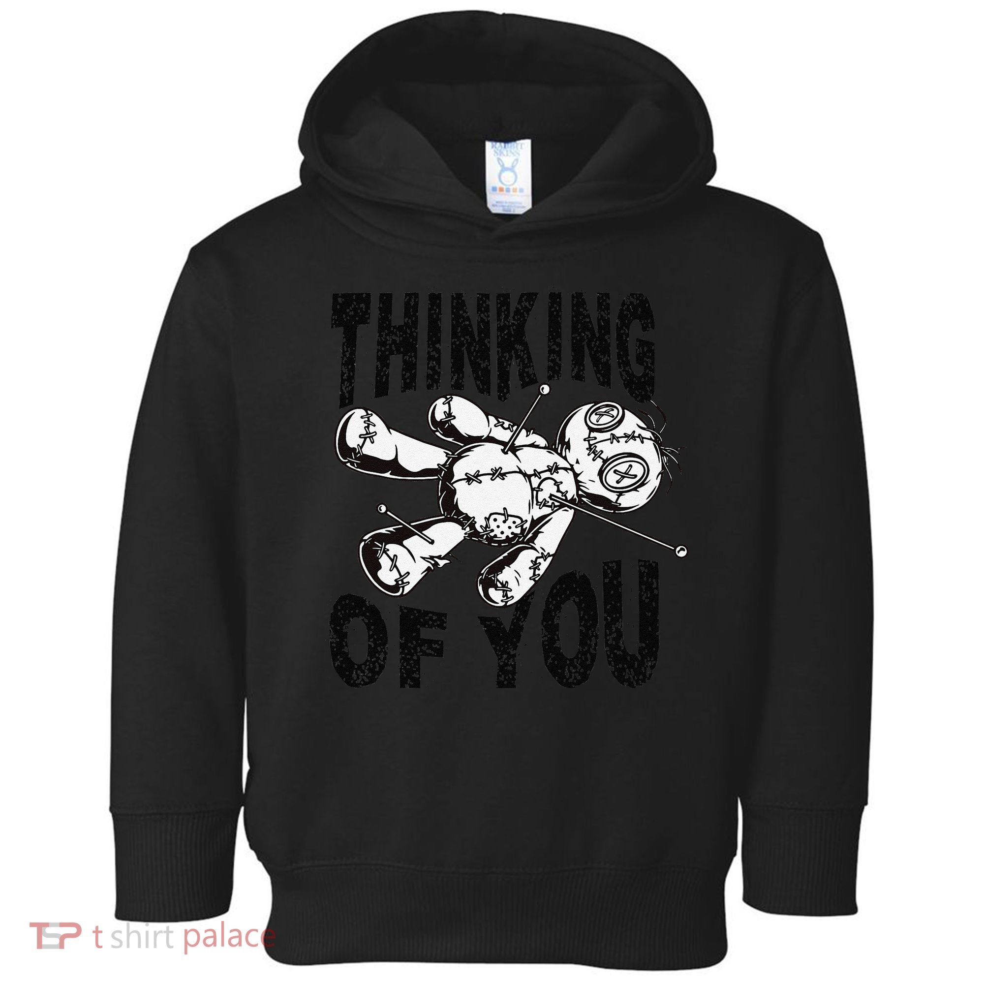 Thinking Of You Voodoo Doll Funny Halloween 2024 Gift Toddler Hoodie
