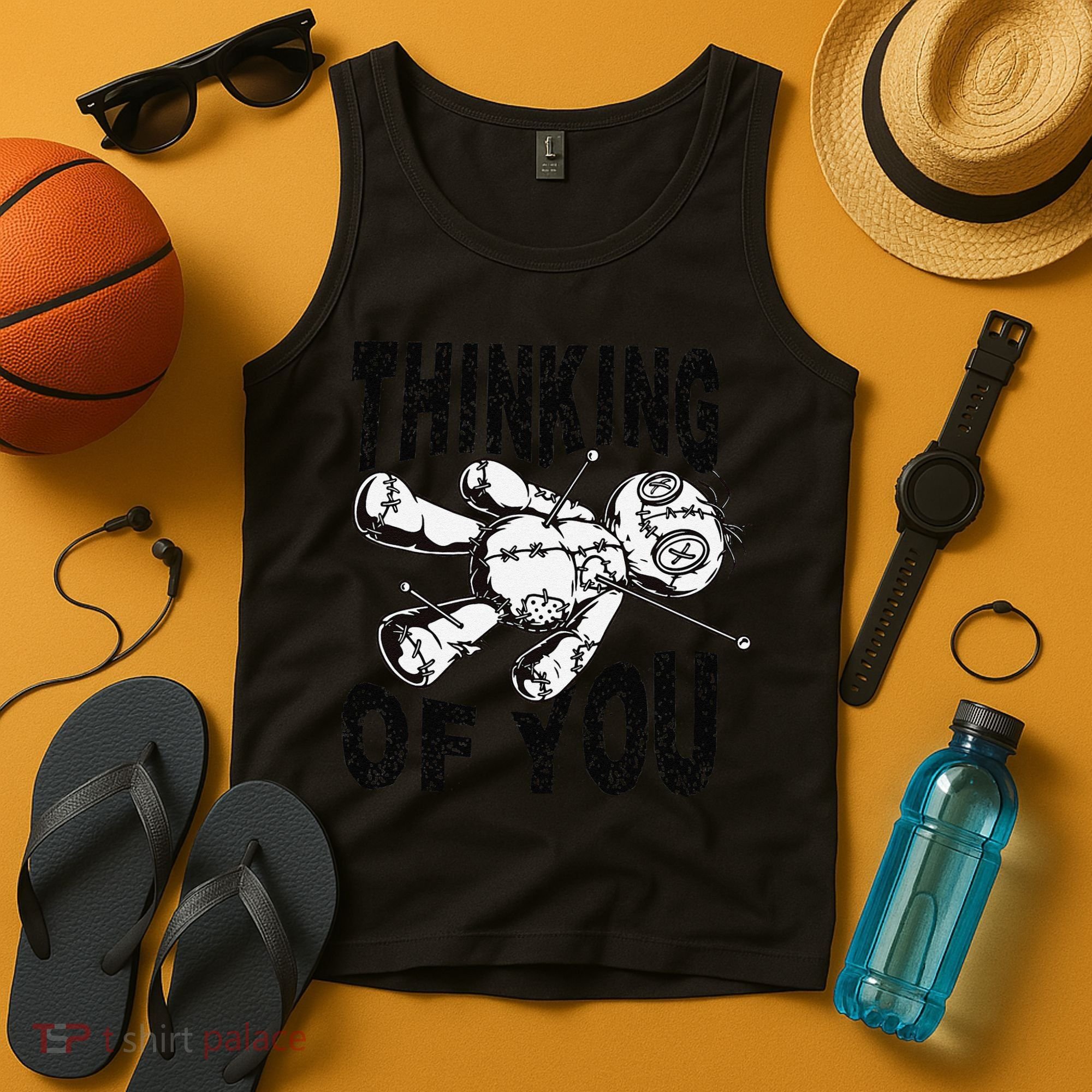 Thinking Of You Voodoo Doll Funny Halloween 2024 Gift Tank Top