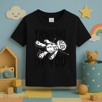 Thinking Of You Voodoo Doll Funny Halloween 2024 Gift Toddler T-Shirt thumb 3