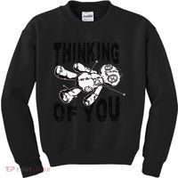Thinking Of You Voodoo Doll Funny Halloween 2024 Gift Kids Sweatshirt thumb 0