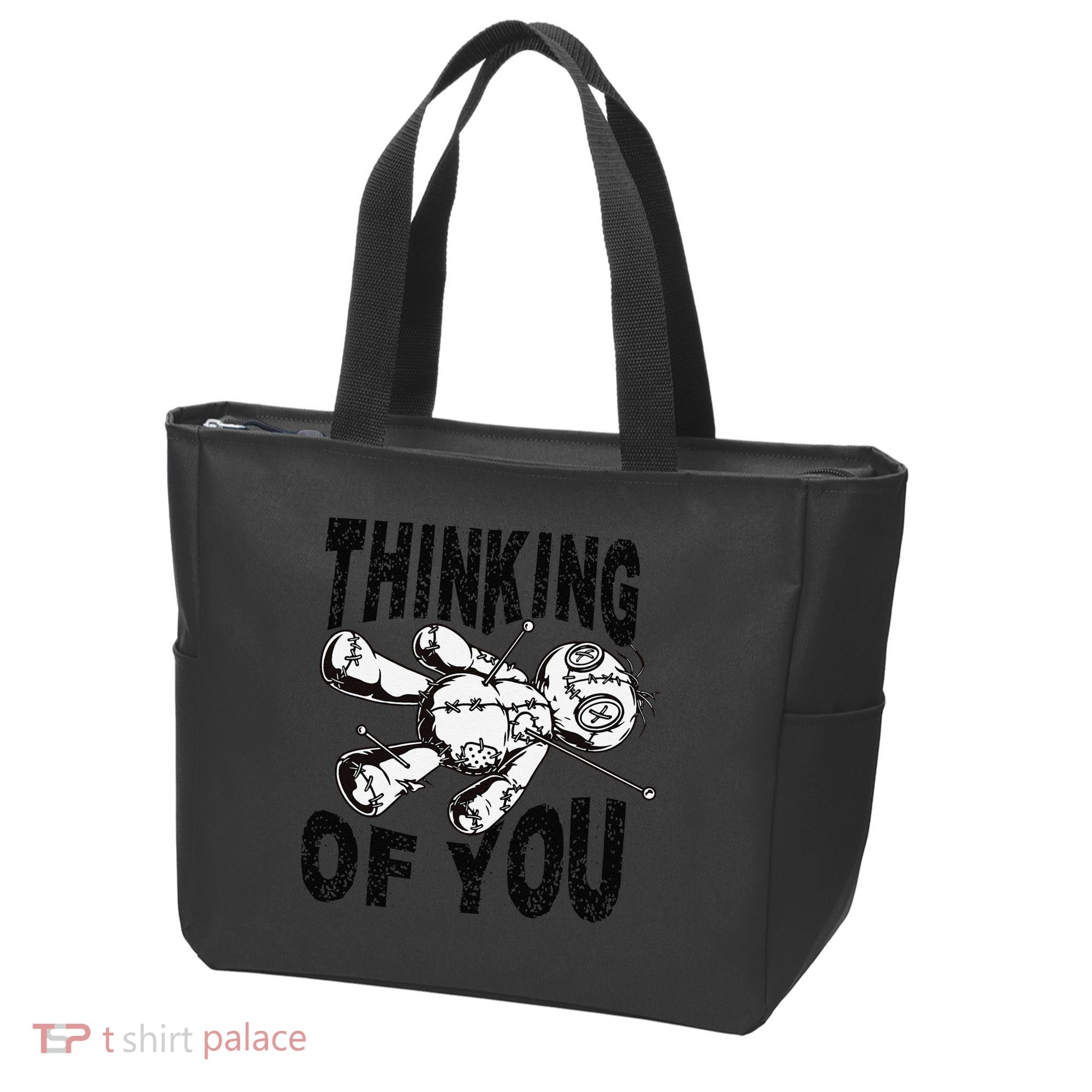 Thinking Of You Voodoo Doll Funny Halloween 2024 Gift Tote Bag