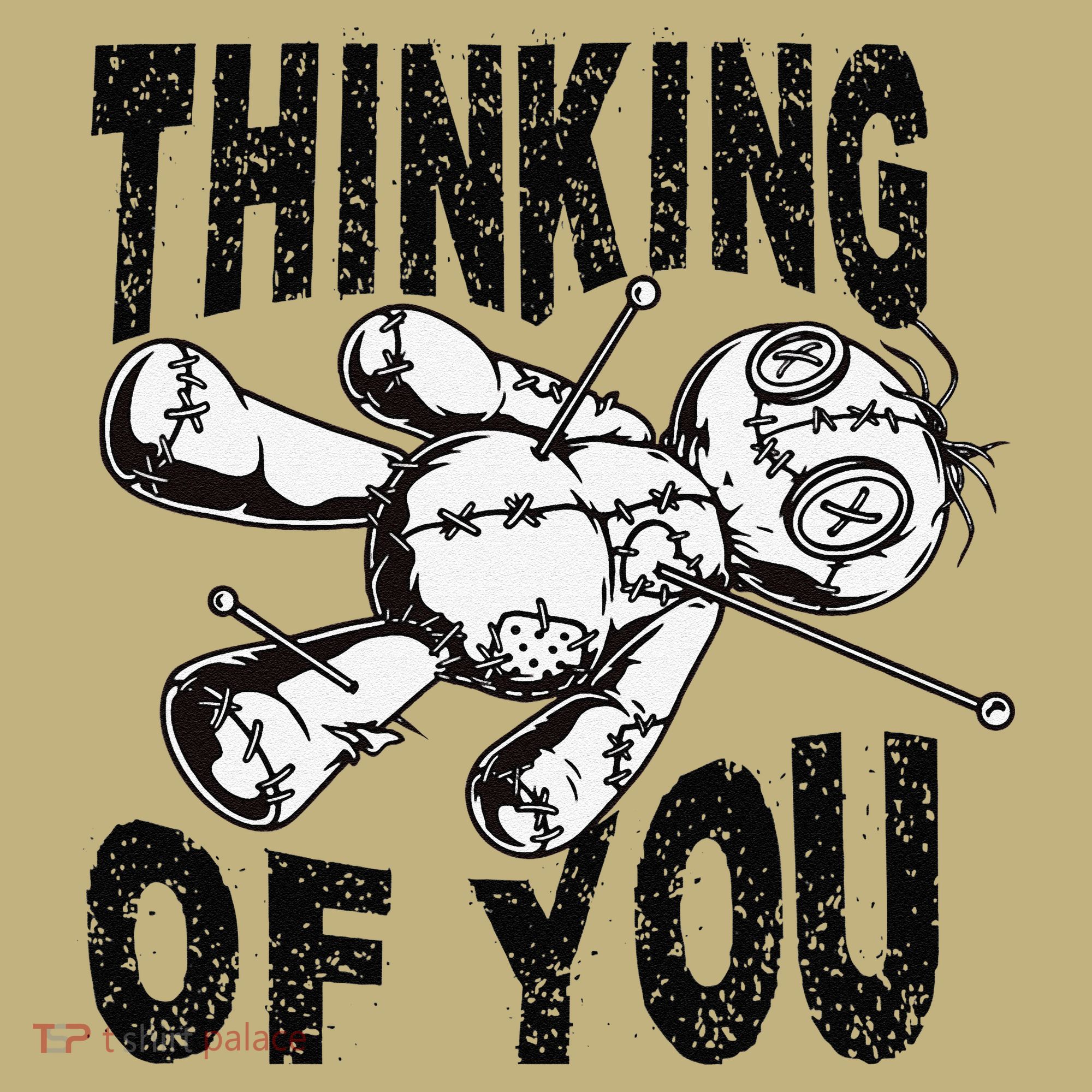 Thinking Of You Voodoo Doll Funny Halloween 2024 Gift Long Sleeve Shirt