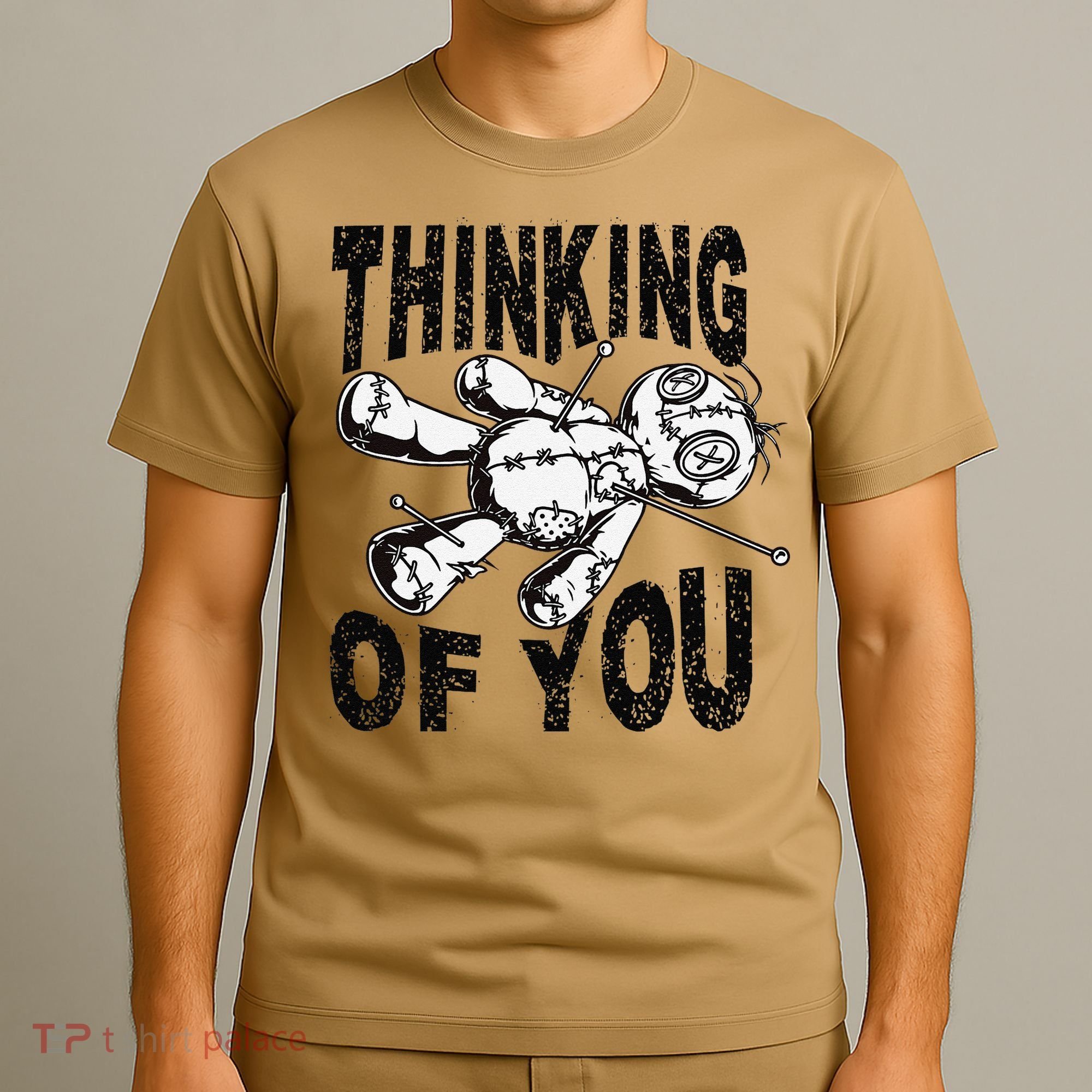 Thinking Of You Voodoo Doll Funny Halloween 2024 Gift T-Shirt