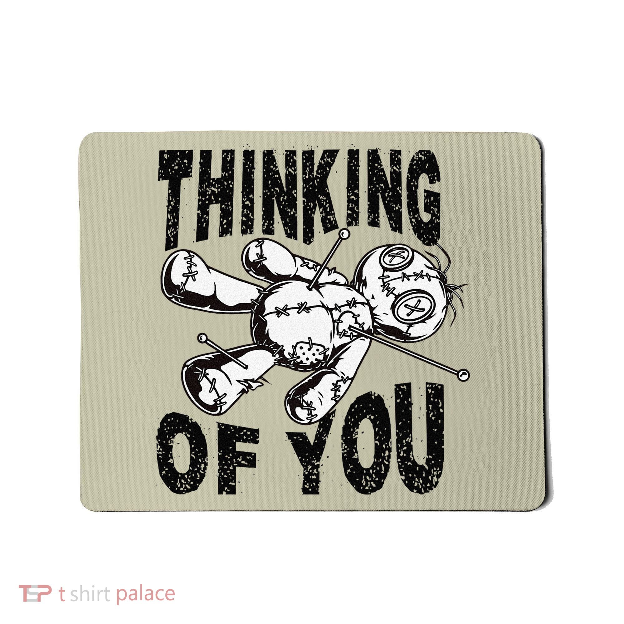 Thinking Of You Voodoo Doll Funny Halloween 2024 Gift Mousepad