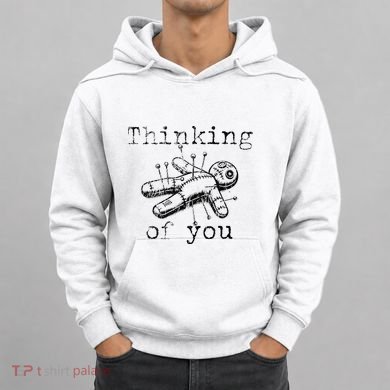 Thinking Of You Funny Vintage Voodoo Doll Hoodie