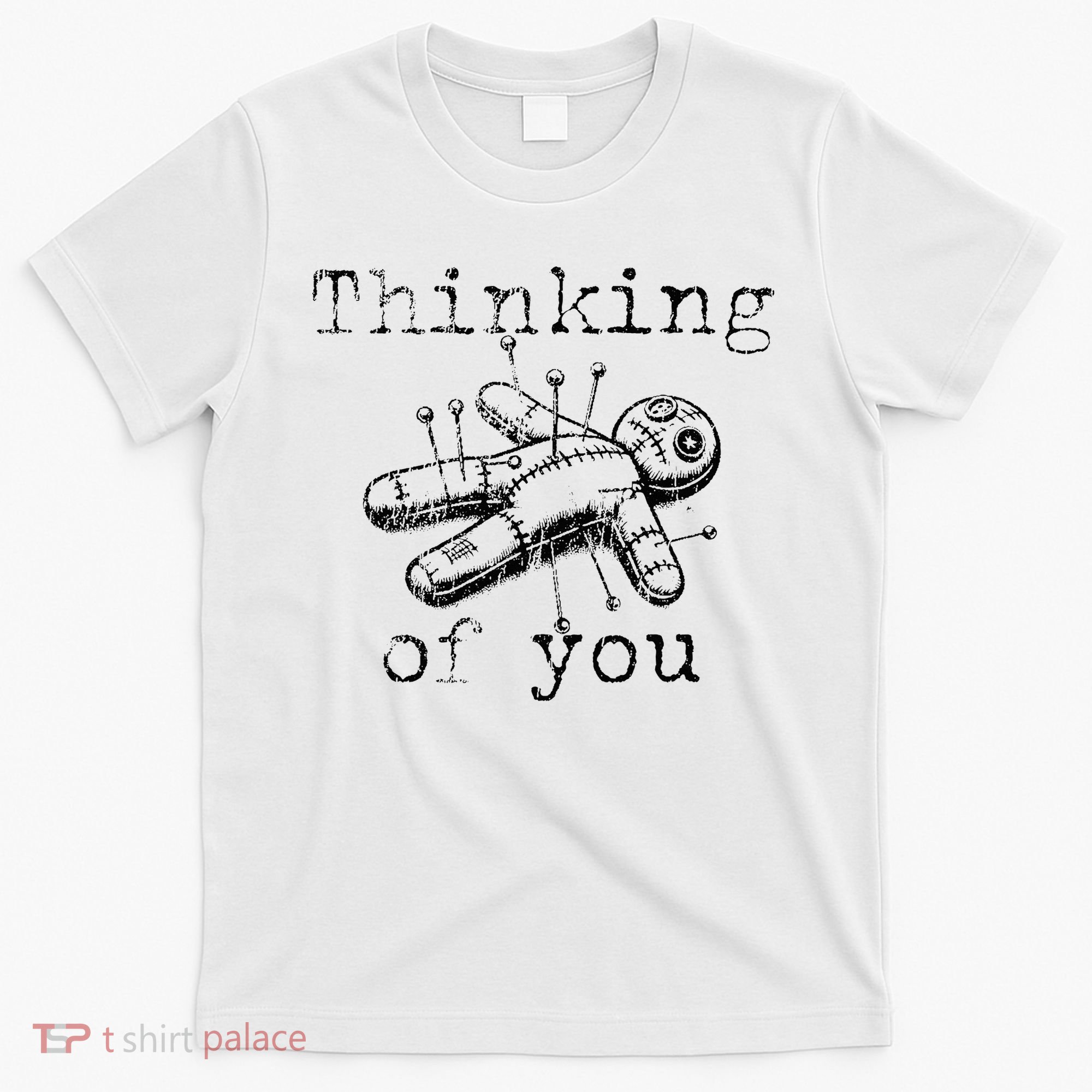 Thinking Of You Funny Vintage Voodoo Doll T-Shirt