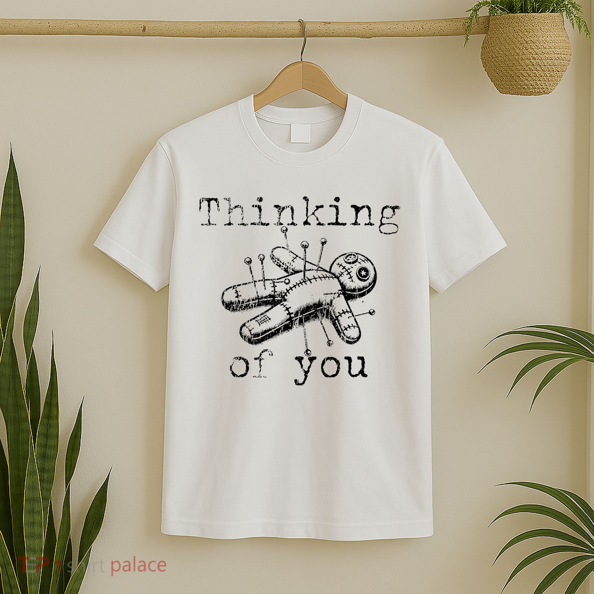 Thinking Of You Funny Vintage Voodoo Doll T-Shirt
