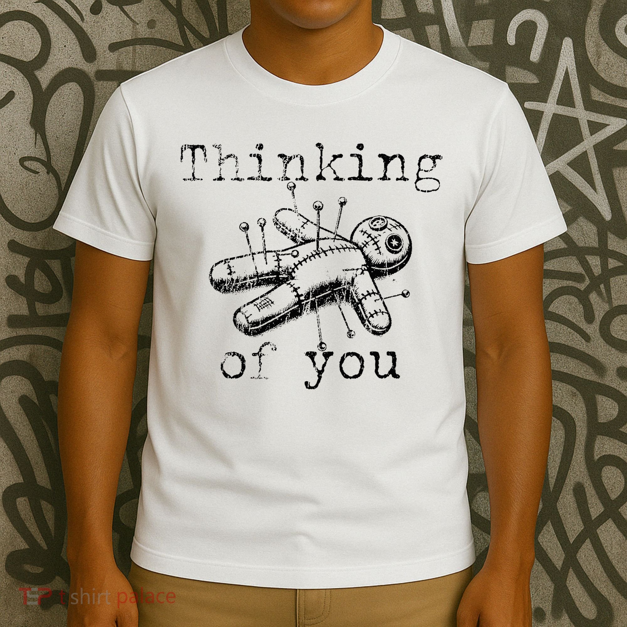 Thinking Of You Funny Vintage Voodoo Doll T-Shirt