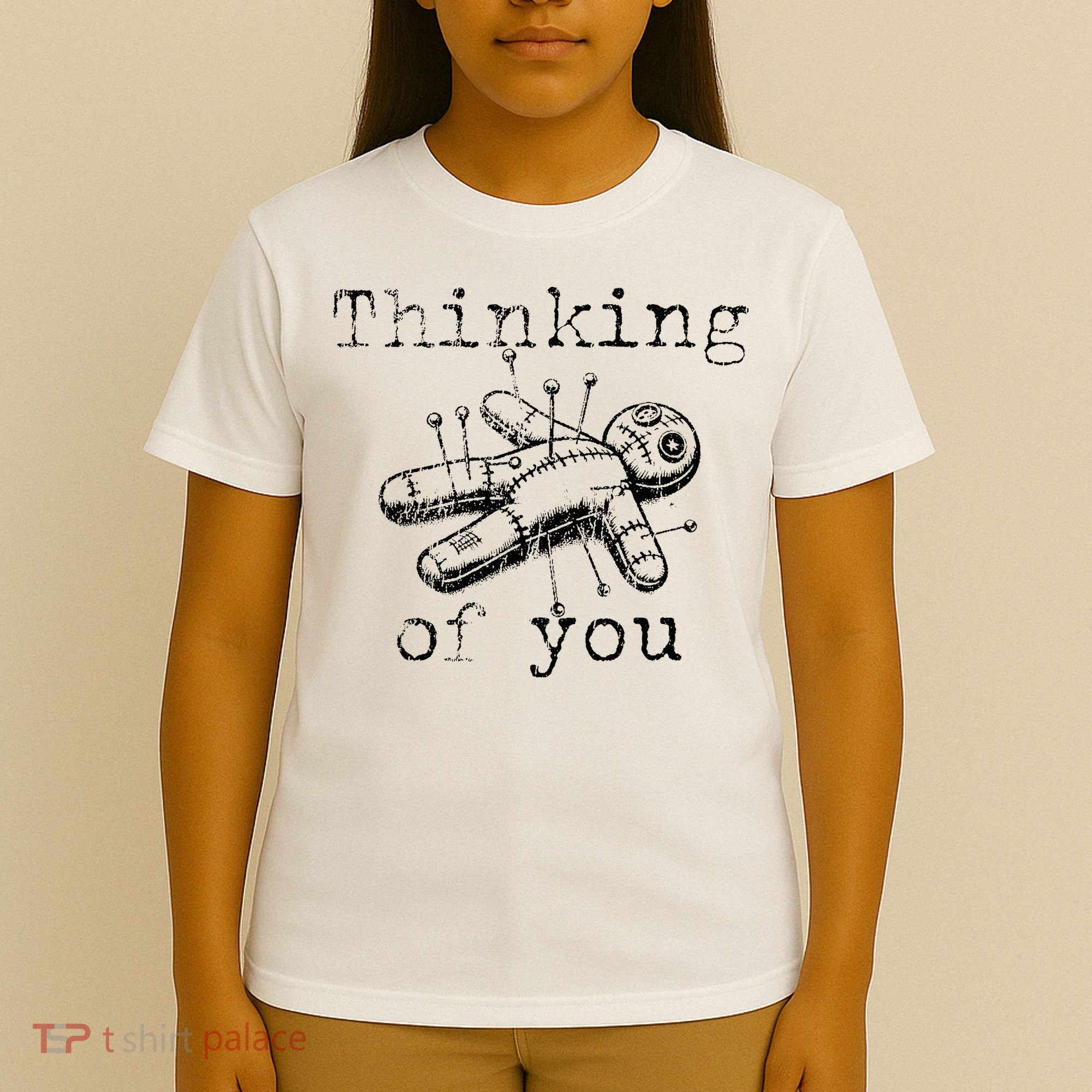 Thinking Of You Funny Vintage Voodoo Doll T-Shirt