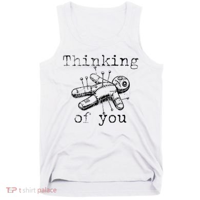 Thinking Of You Funny Vintage Voodoo Doll Tank Top