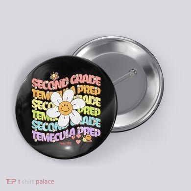 Temecula Prep 2nd Grade Groovy Spirit Button