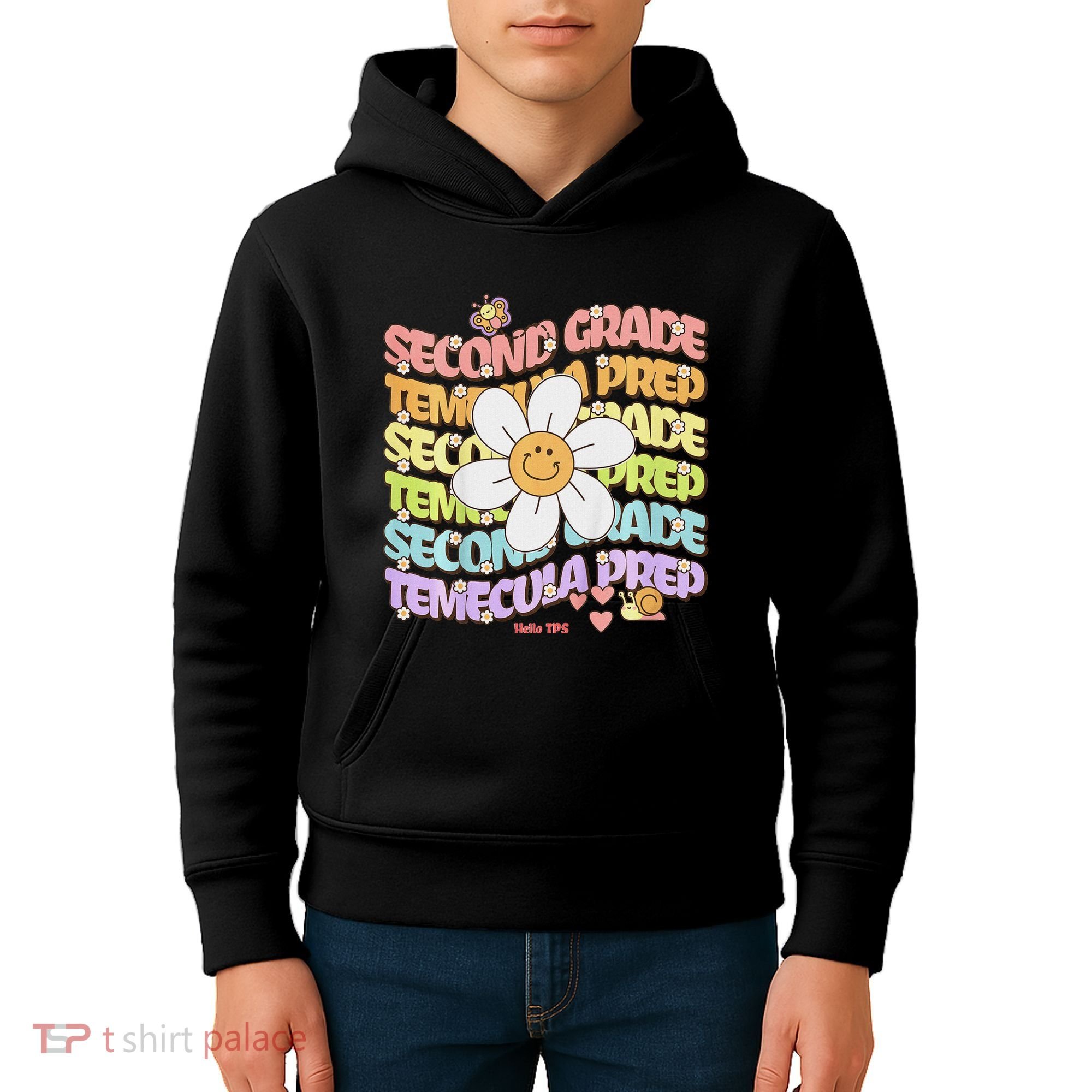 Temecula Prep 2nd Grade Groovy Spirit Kids Hoodie