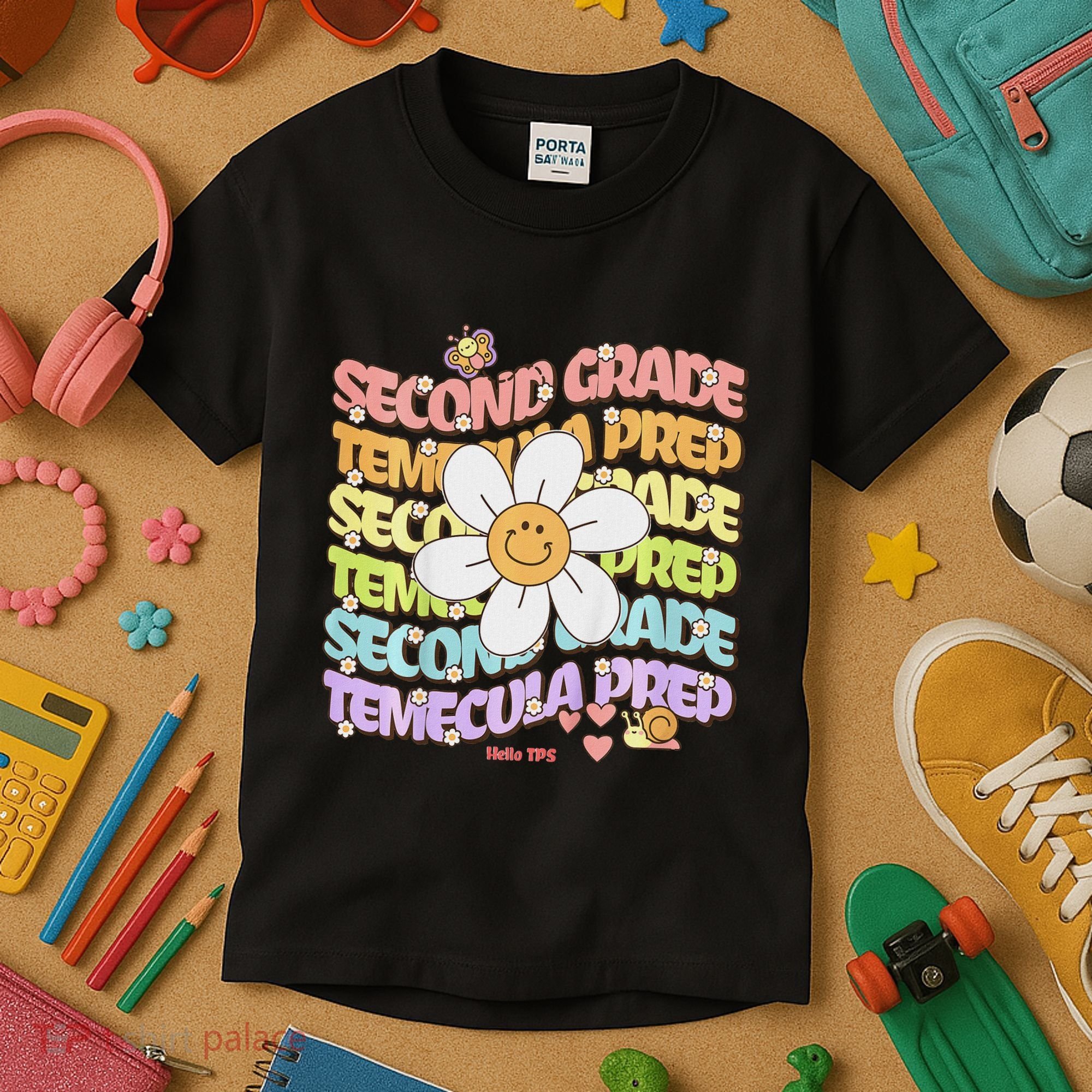 Temecula Prep 2nd Grade Groovy Spirit Kids T-Shirt