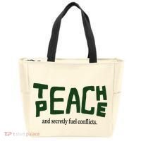 Teach Peace And Secretly Fuel Conflicts Tote Bag thumb 0