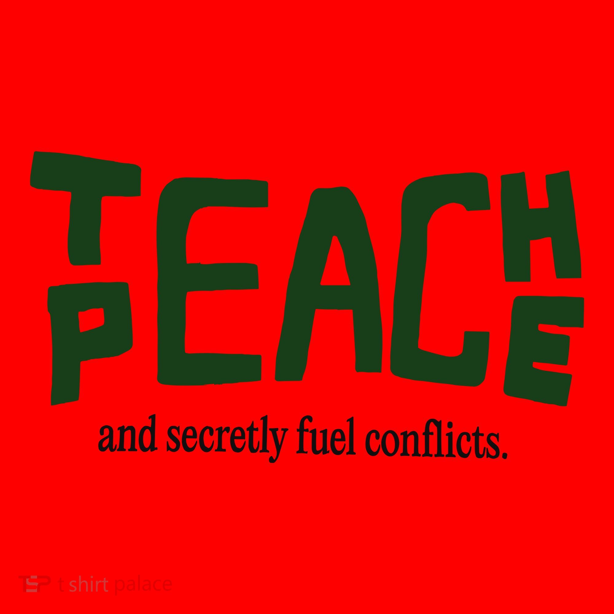 Teach Peace And Secretly Fuel Conflicts Santa Hat