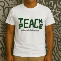 Teach Peace And Secretly Fuel Conflicts T-Shirt thumb 3