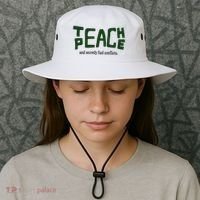 Teach Peace And Secretly Fuel Conflicts Bucket Hat thumb 3