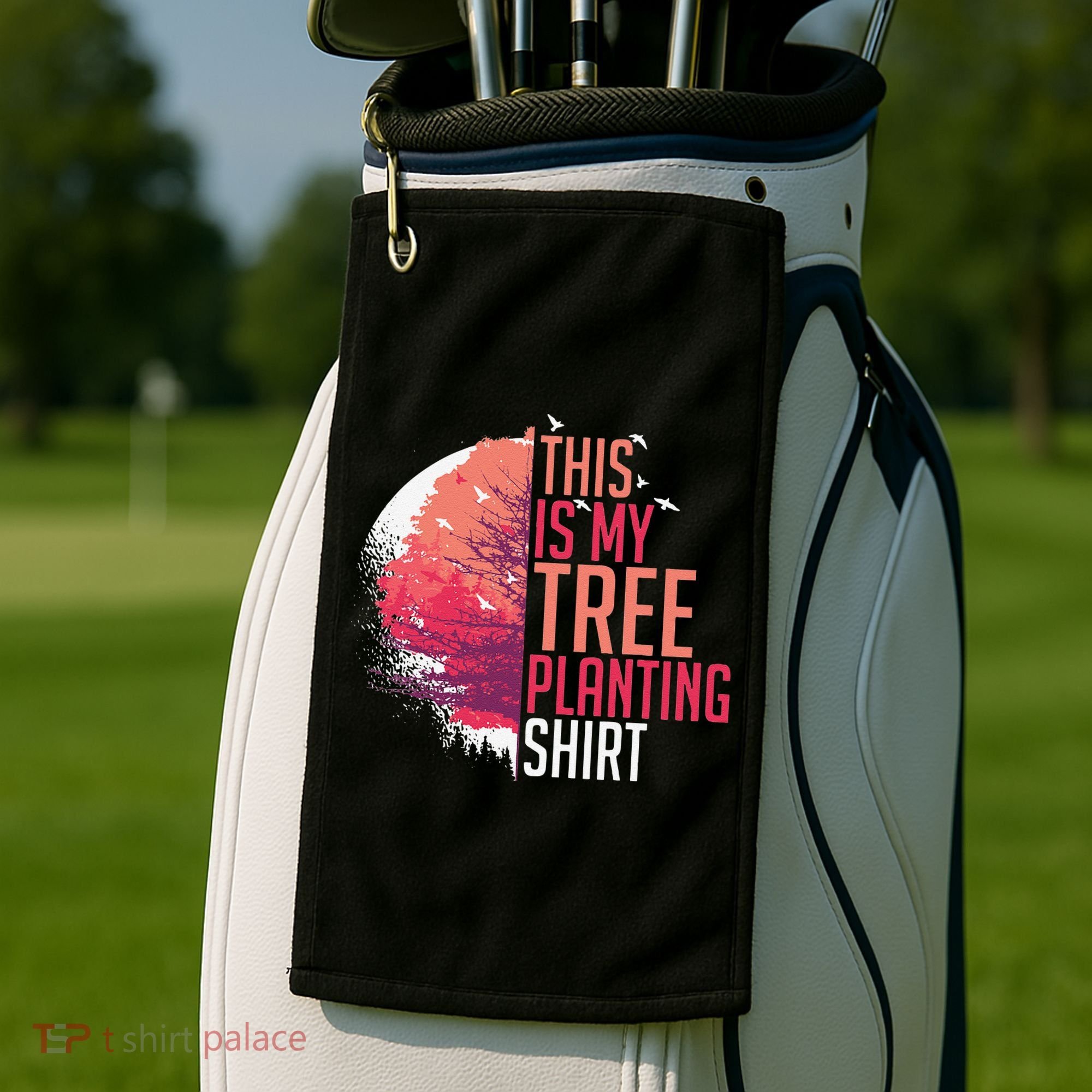 Tree Planting Arbor Earth Day Nature Plant Trees Golf Towel