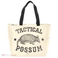 Tactical Possum Armadillo Animal Pun Texas Funny Tote Bag thumb 0