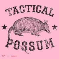 Tactical Possum Armadillo Animal Pun Texas Funny Coaster thumb 2