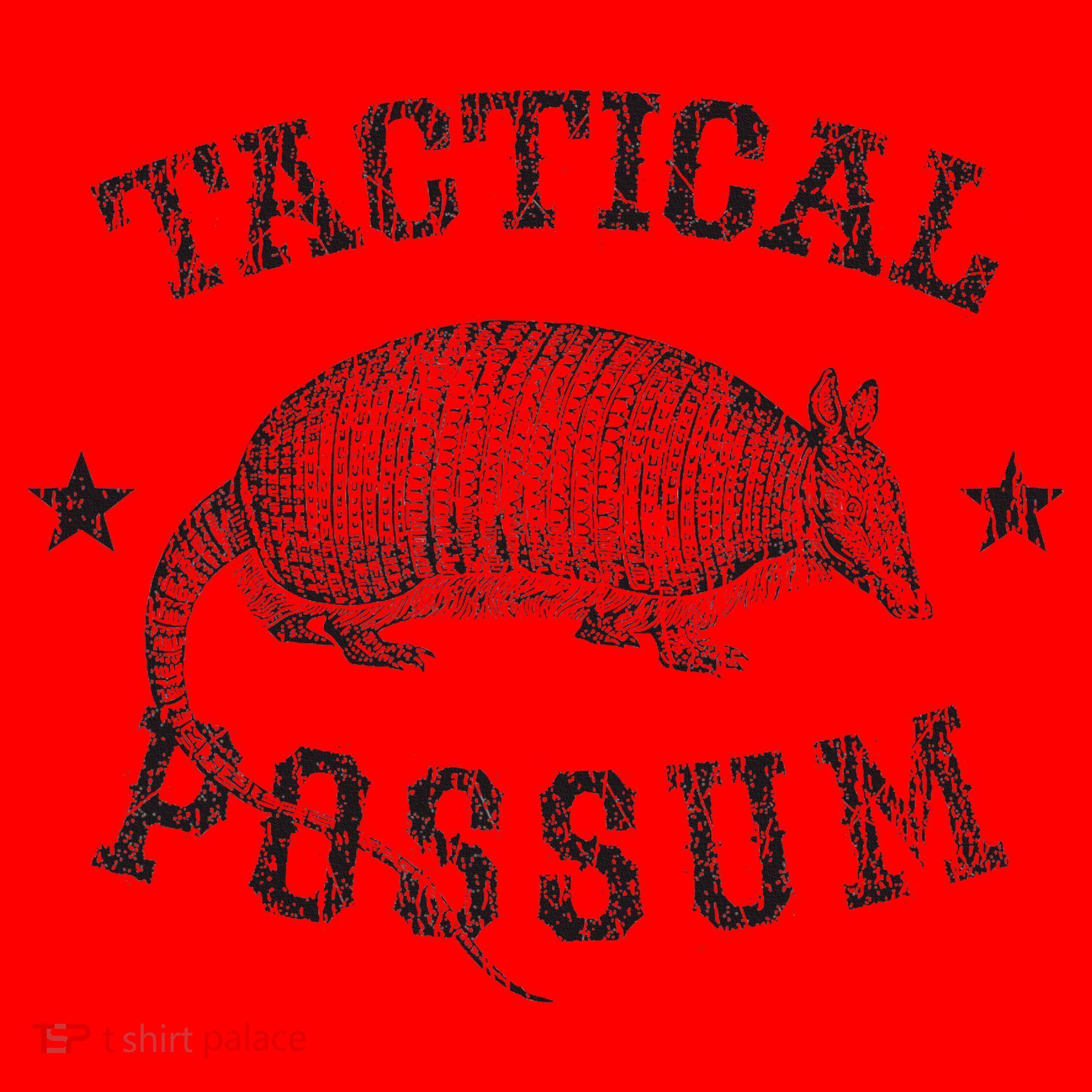 Tactical Possum Armadillo Animal Pun Texas Funny Santa Hat