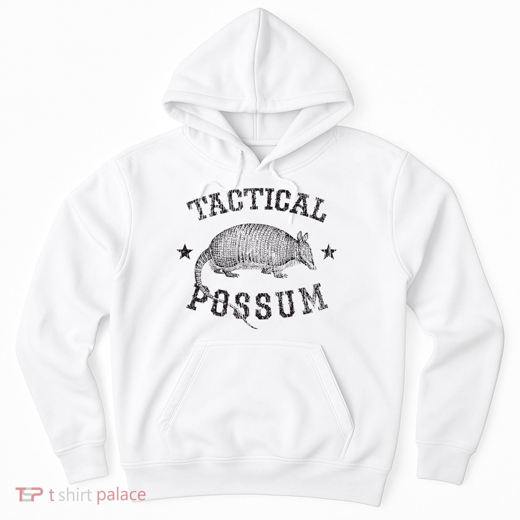 Tactical Possum Armadillo Animal Pun Texas Funny Hoodie
