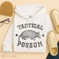 Tactical Possum Armadillo Animal Pun Texas Funny Hoodie thumb 4