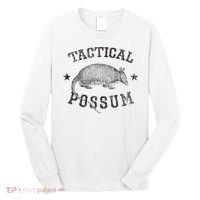 Tactical Possum Armadillo Animal Pun Texas Funny Long Sleeve Shirt thumb 0