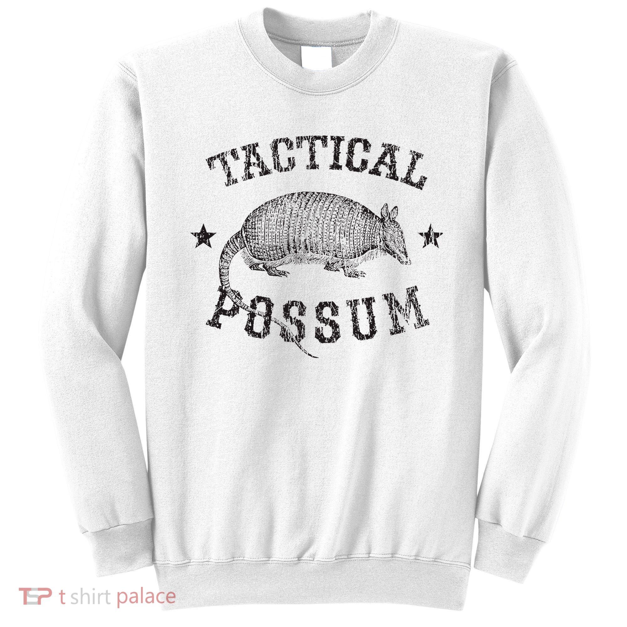 Tactical Possum Armadillo Animal Pun Texas Funny Sweatshirt