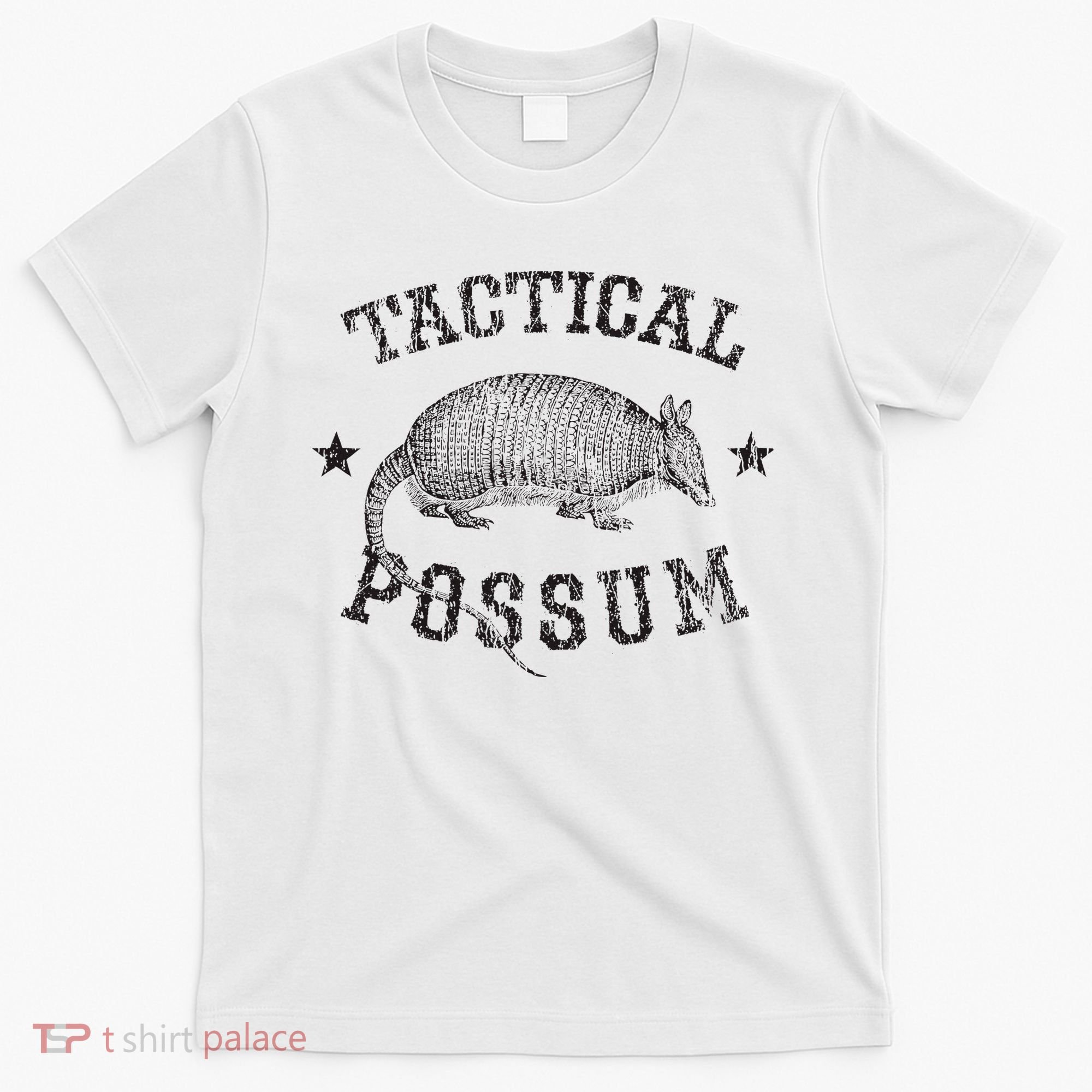Tactical Possum Armadillo Animal Pun Texas Funny T-Shirt