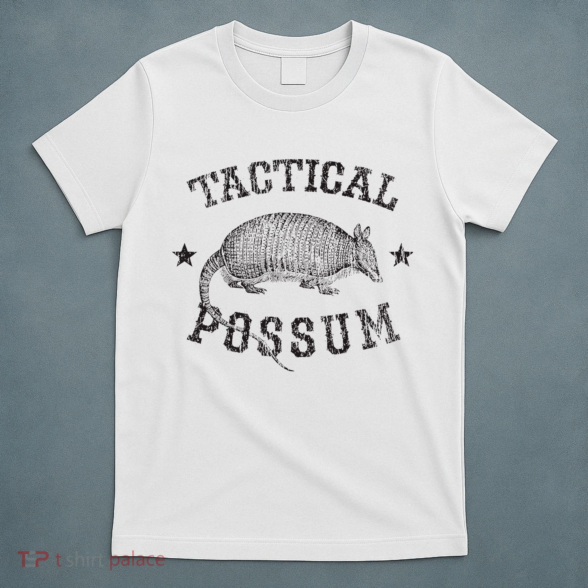 Tactical Possum Armadillo Animal Pun Texas Funny T-Shirt