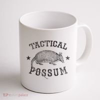Tactical Possum Armadillo Animal Pun Texas Funny Coffee Mug thumb 1