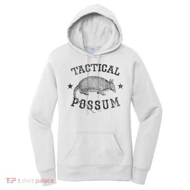 Tactical Possum Armadillo Animal Pun Texas Funny Women's Hoodie