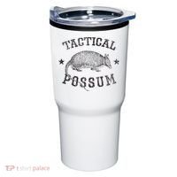 Tactical Possum Armadillo Animal Pun Texas Funny Tumbler thumb 0