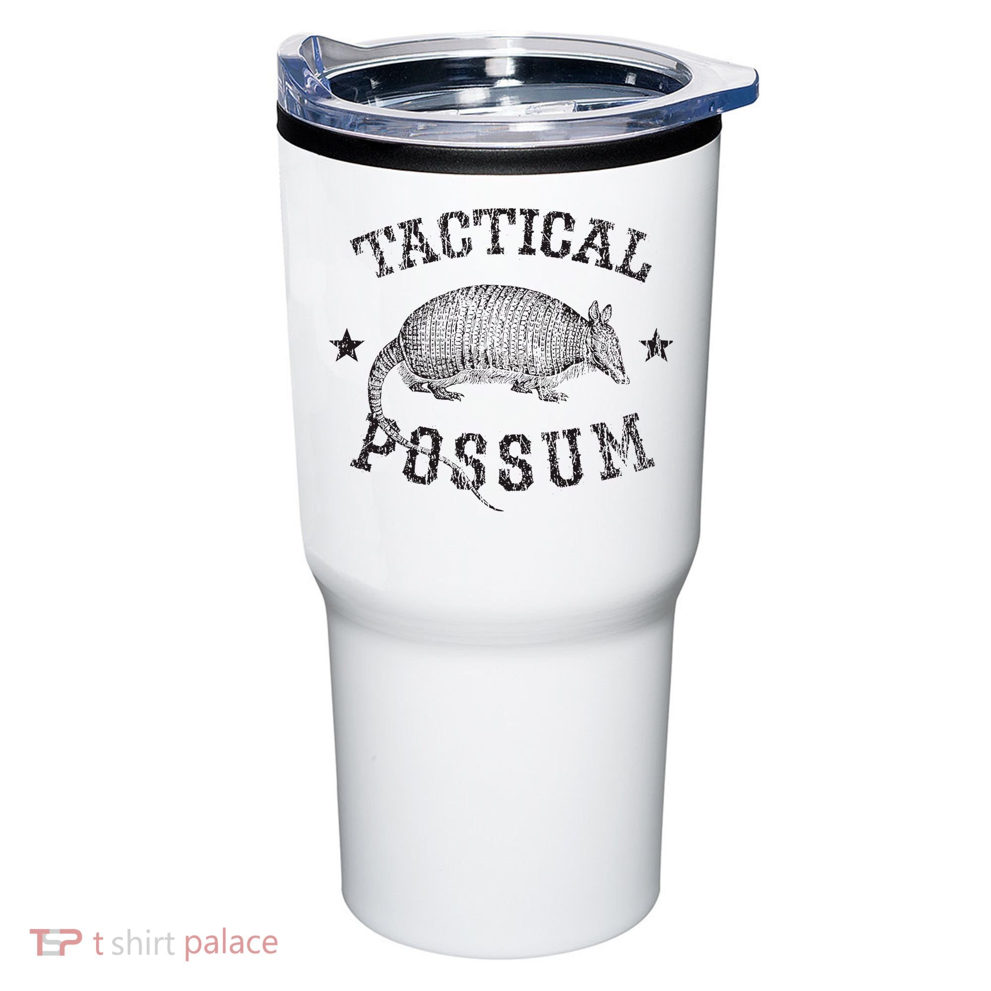 Tactical Possum Armadillo Animal Pun Texas Funny Tumbler
