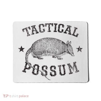 Tactical Possum Armadillo Animal Pun Texas Funny Mousepad