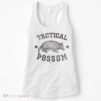 Tactical Possum Armadillo Animal Pun Texas Funny Women's Tank Top thumb 0