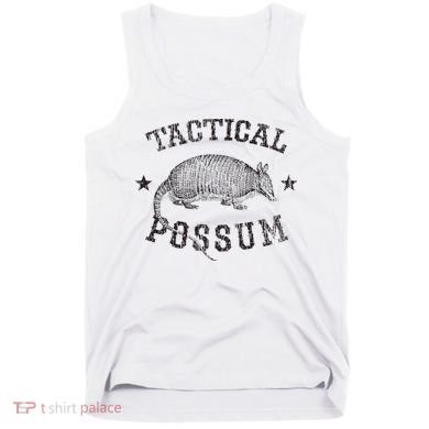Tactical Possum Armadillo Animal Pun Texas Funny Tank Top