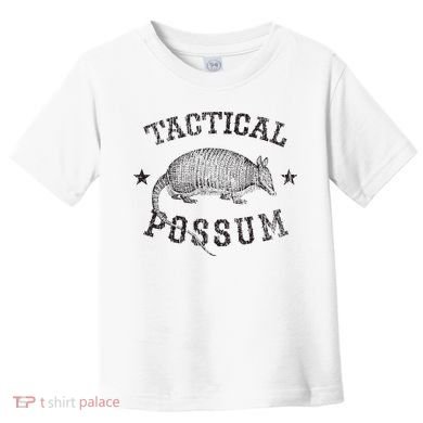 Tactical Possum Armadillo Animal Pun Texas Funny Toddler T-Shirt