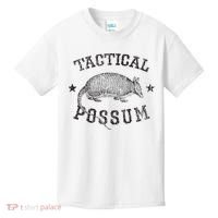 Tactical Possum Armadillo Animal Pun Texas Funny Kids T-Shirt thumb 0