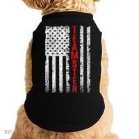 Teamster Proud American Flag Distressed Doggie Tank thumb 0
